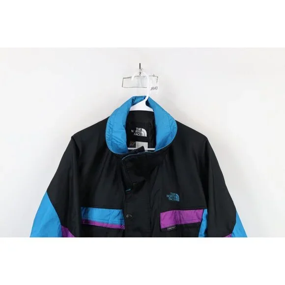 Vintage 80s 90s The North Face Mens Medium Goretex Color Block Waterproof Jacket